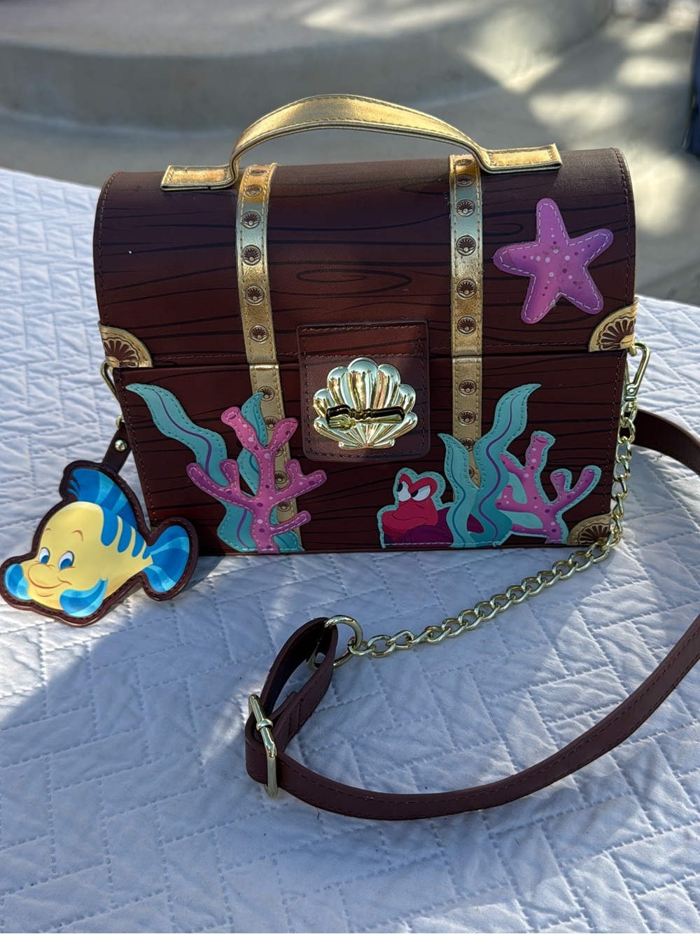 Loungefly Stitch Shoppe The Little Mermaid Treasure Chest Crossbody